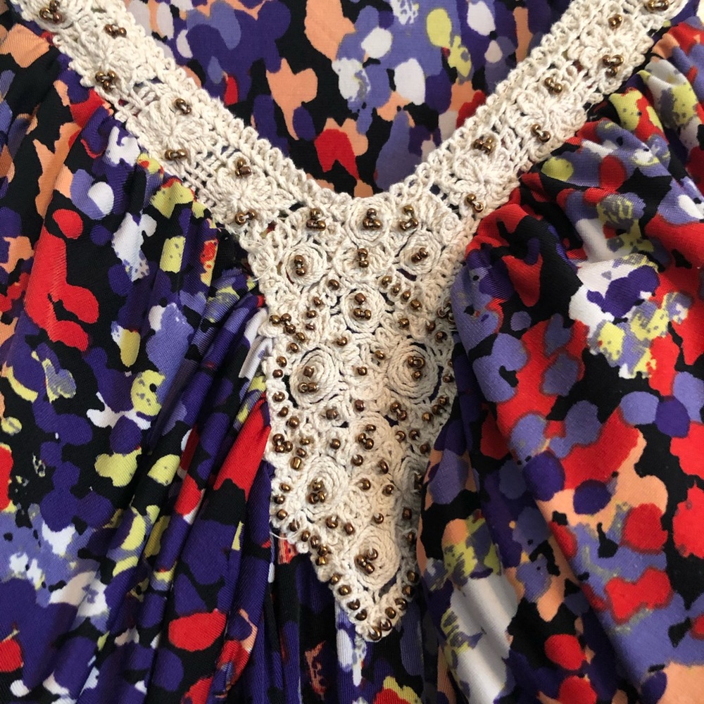Bold-pattern Maxi Dress